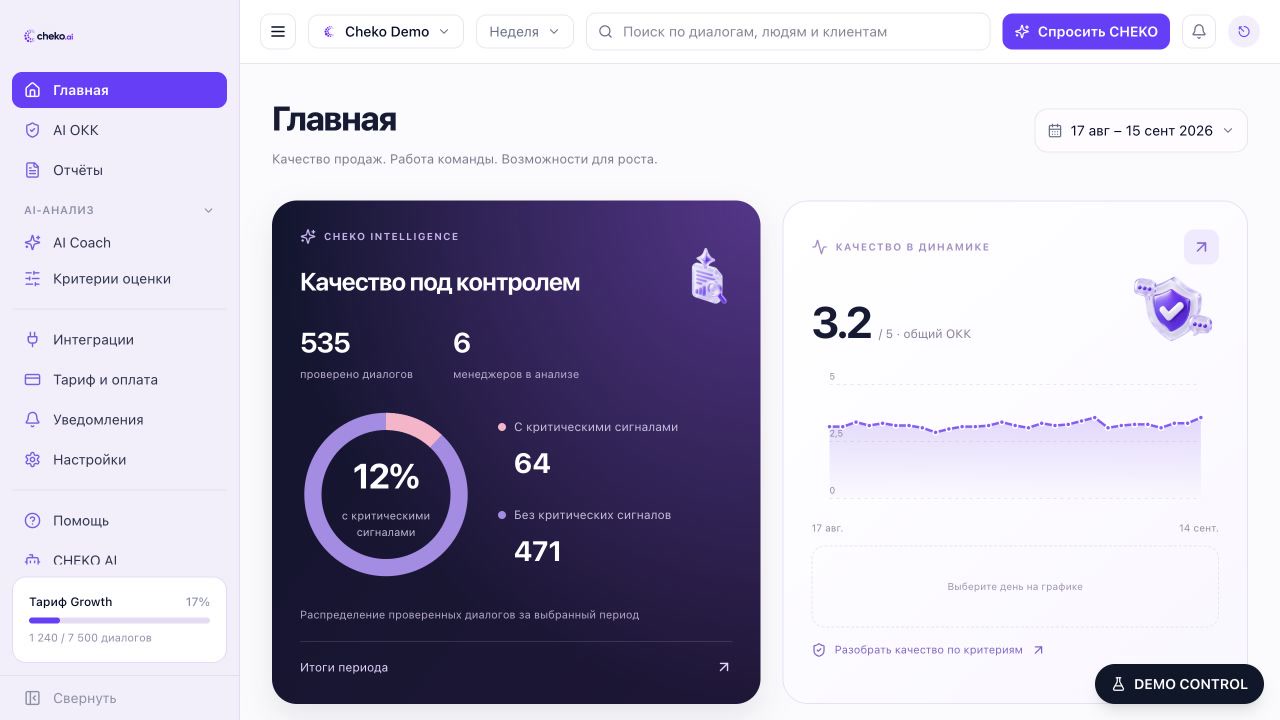 Главная собственника: ключевые показатели качества продаж